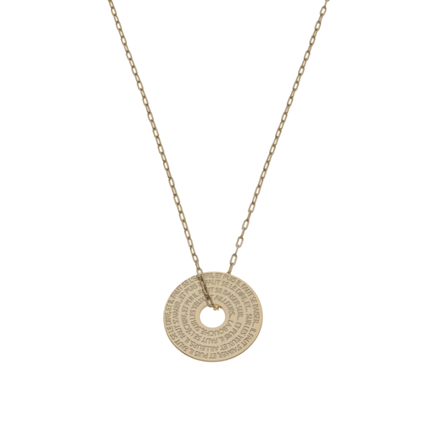 Hugo 1 - Collier Médaille Donut (2 cm)