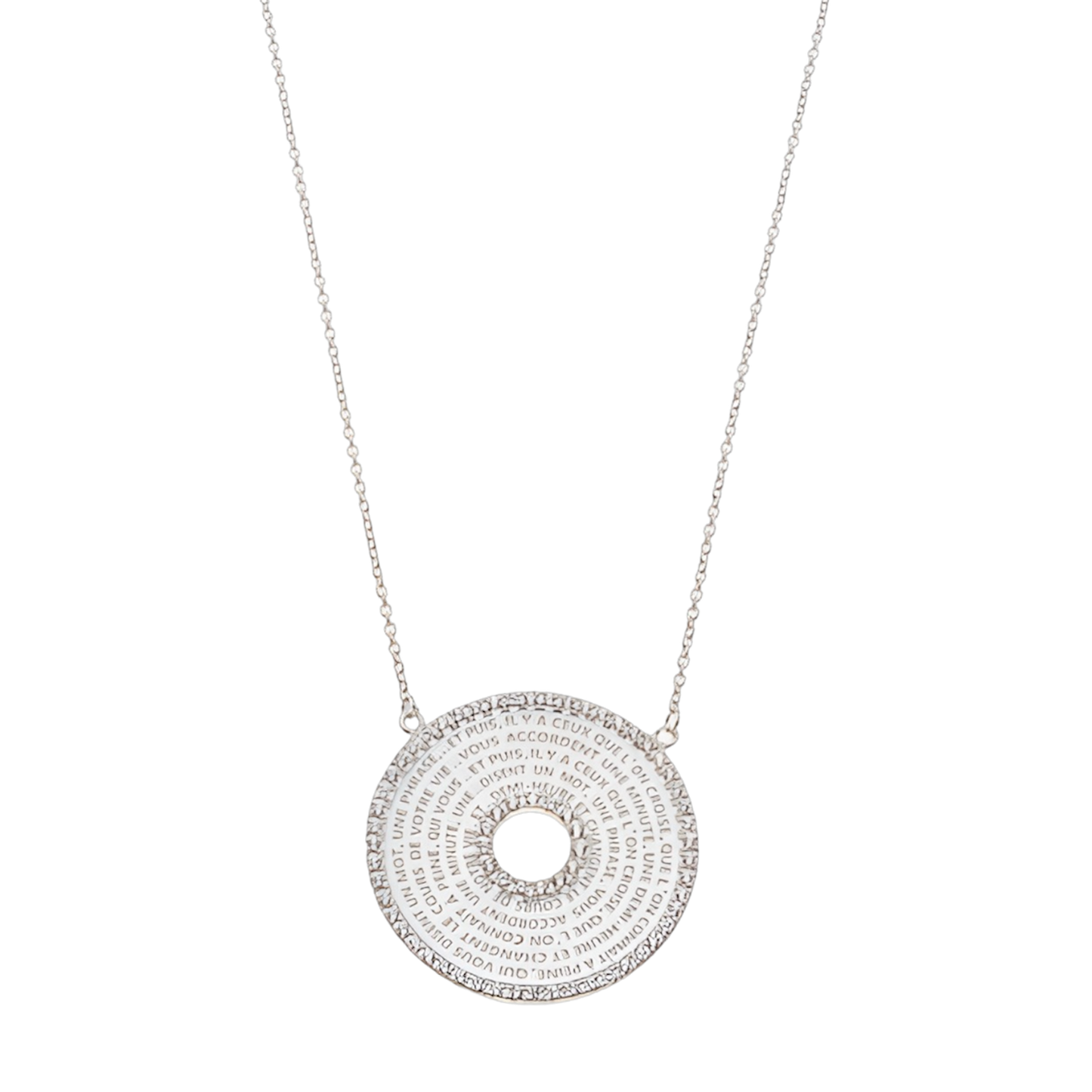 Collier Cible Argent Massif