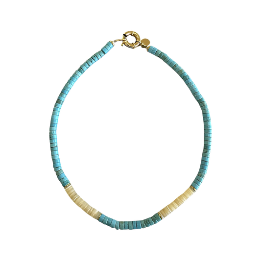 Collier Saint-Barth Turquoise Fermoir Bouée