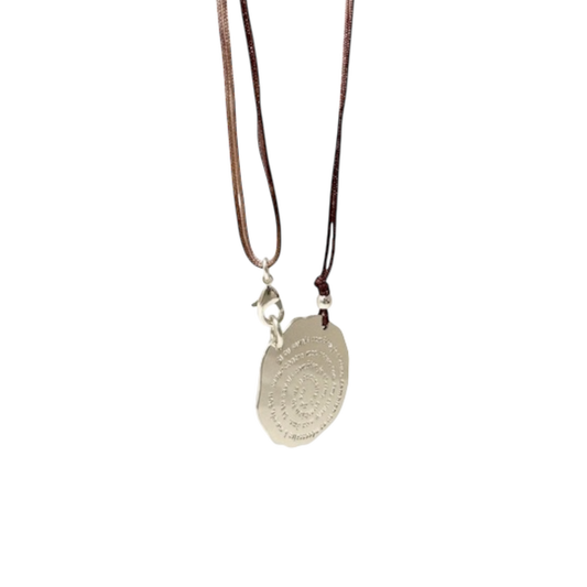Hugo 3 - Collier Médaille Cordon (Argent)