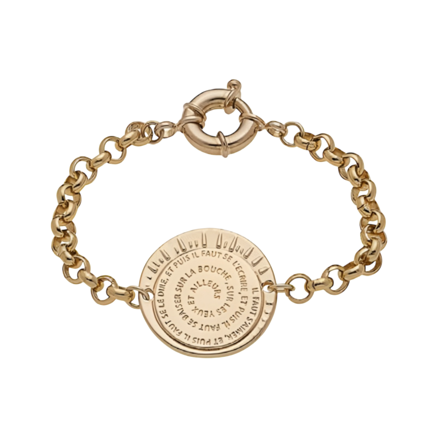Hugo 1 - Bracelet Gourmette Chaîne Jaseron