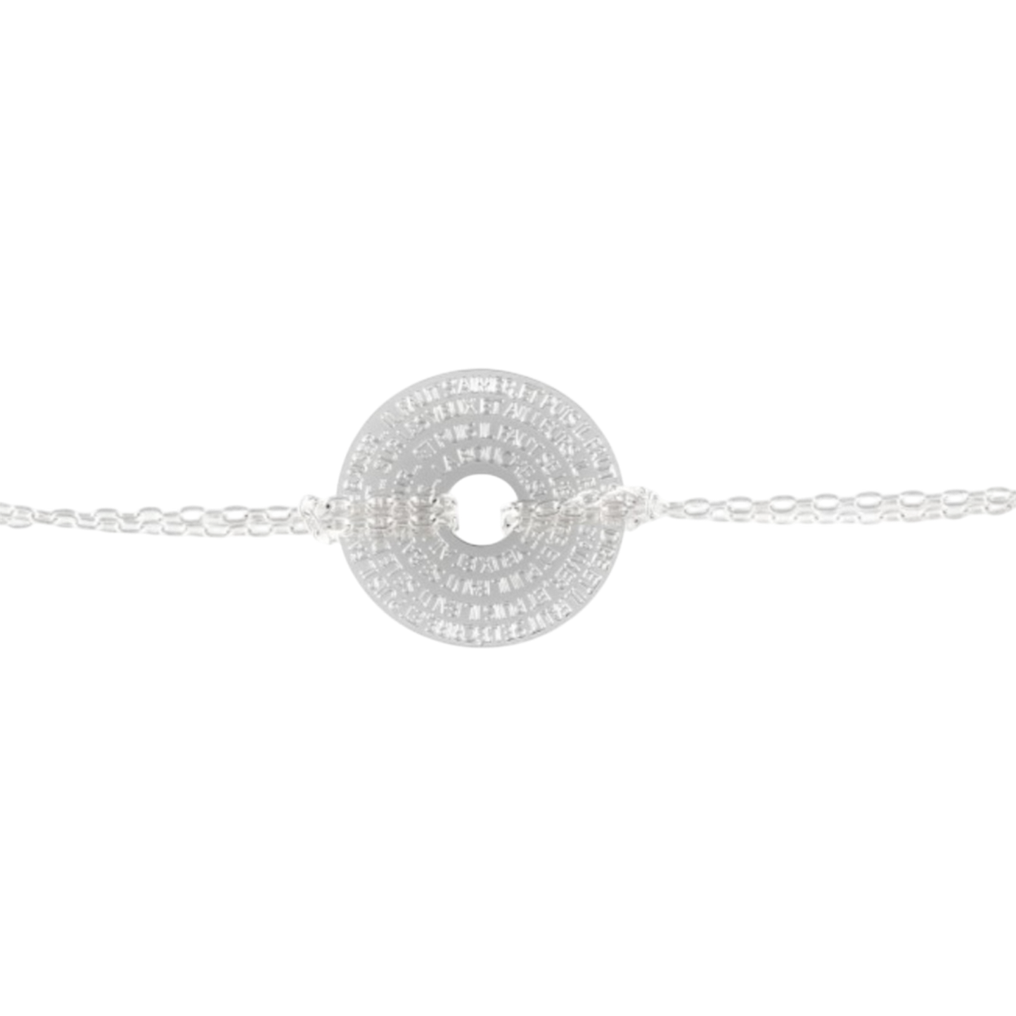 Hugo 1 - Bracelet Médaille Donut (2cm)