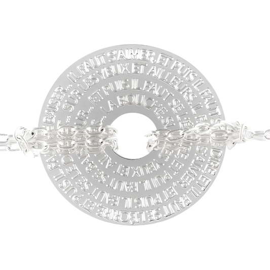 Hugo 1 - Bracelet Médaille Donut (2cm)