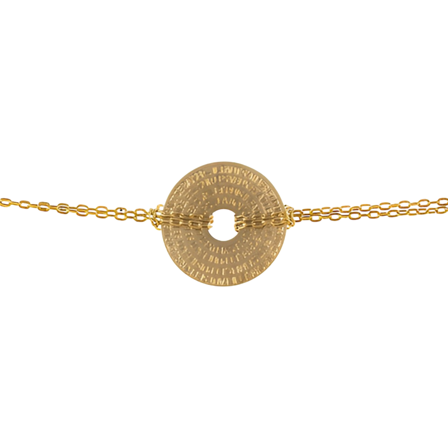 Hugo 1 - Bracelet Médaille Donut (2cm)