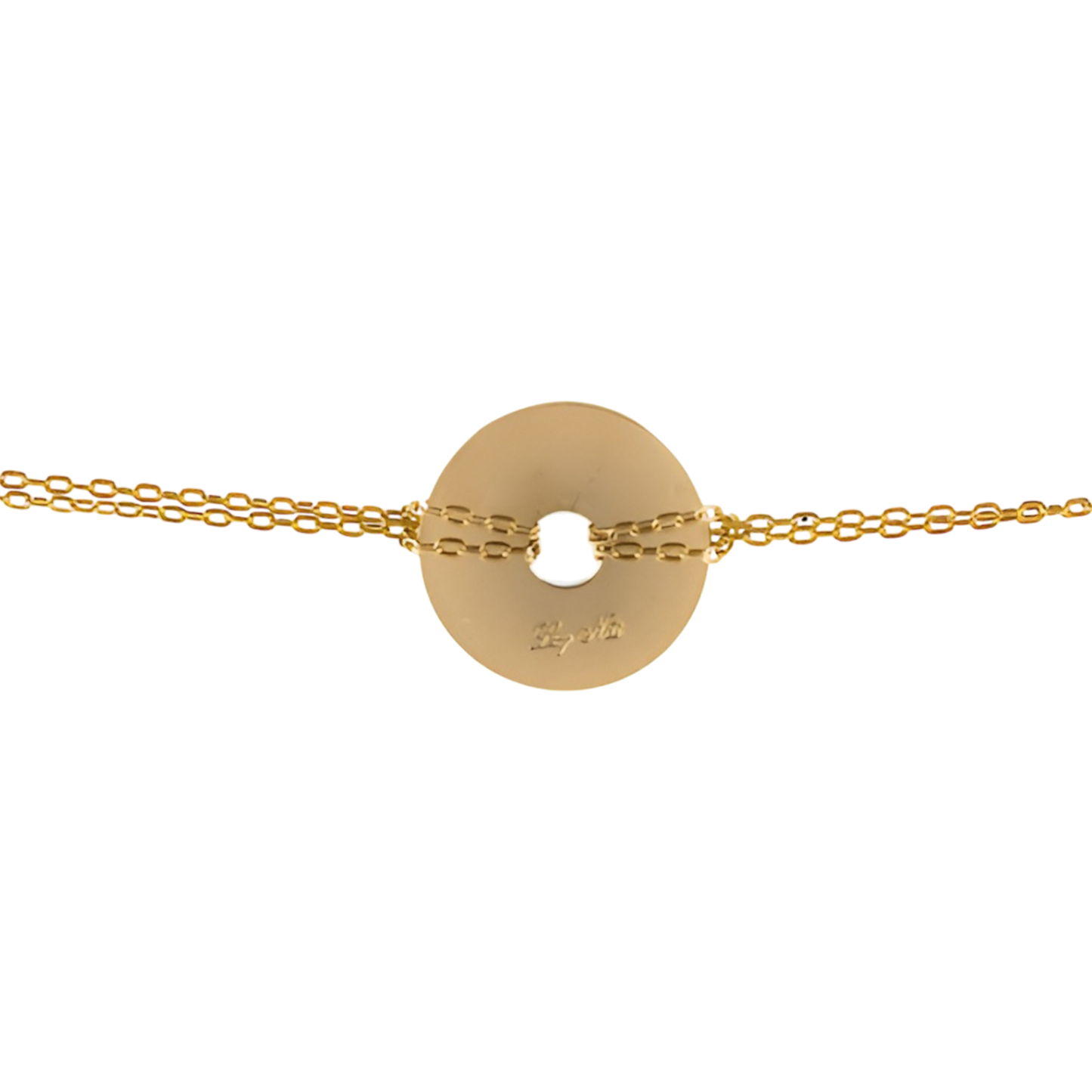 Hugo 1 - Bracelet Médaille Donut (2cm)