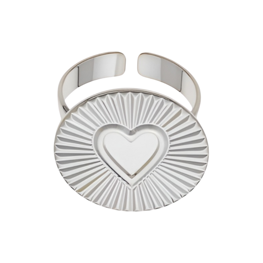 Bague Soleil 1 Coeur