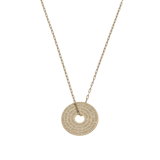 Hugo 1 - Collier Médaille Donut (2 cm)