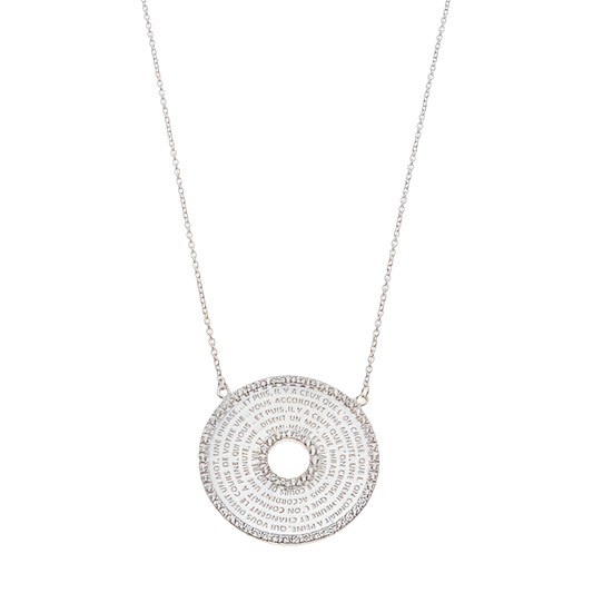 Collier Cible Argent Massif