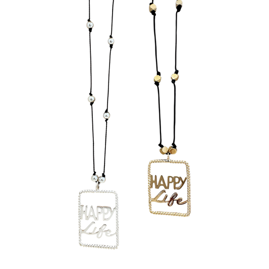 Collier Happy Life sur Fil