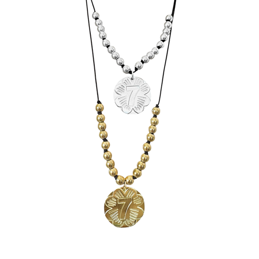 Collier Numero 7 sur Cordon