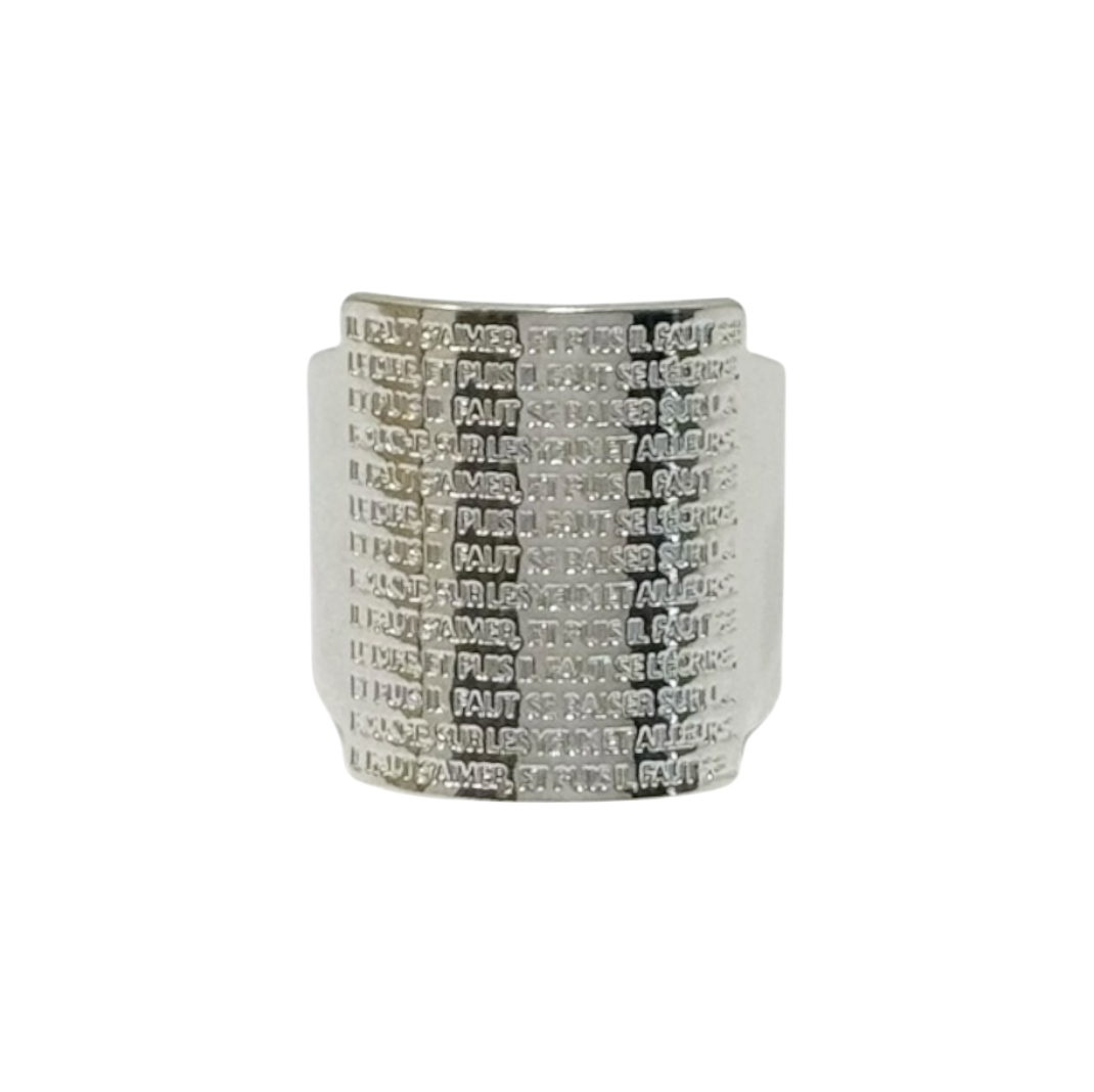HUGO 1 - Bague Plaque