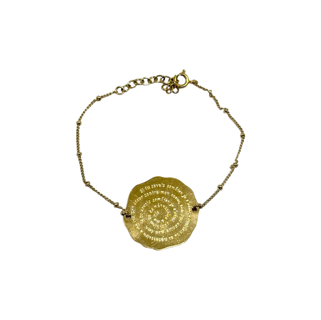 HUGO 3 - Bracelet Médaille Chaîne Boule