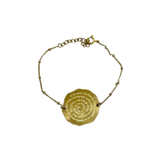 HUGO 3 - Bracelet Médaille Chaîne Boule
