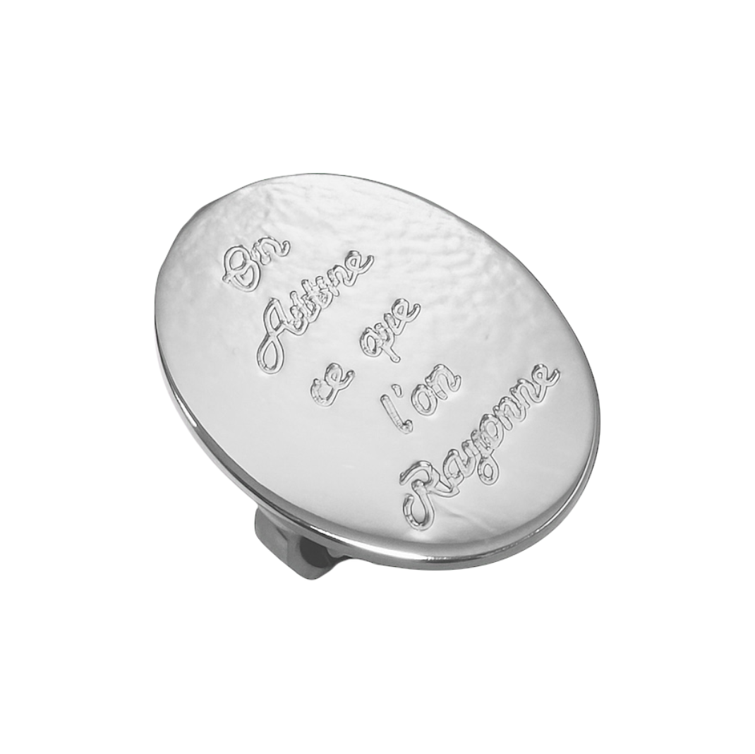 Bague Astre "on attire ce que l'on rayonne" (Good Vibes)